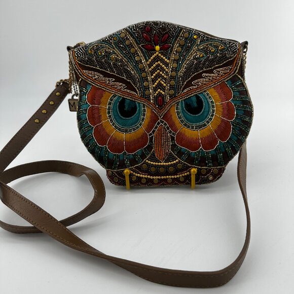 Mary Frances A Little Wiser Owl Crossbody Bag - Picture 2 of 5